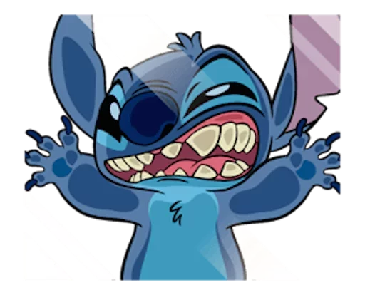 Telegram stiker «Stitch by Disney» 😛