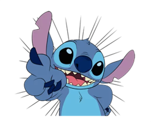 Stitch by Disney emoji 😝