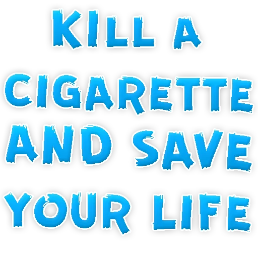 Стикер Telegram «Бросай Курить» 😍