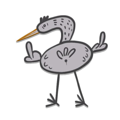 StorkStickers emoji 🖕