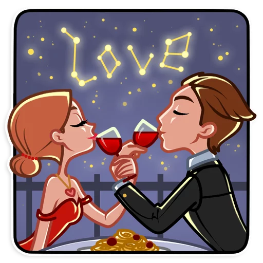 Love Story emoji 🍷