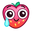 Strawberry Emoji emoji 🥲