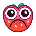 Эмодзи Strawberry Emoji ☹️