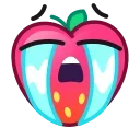 Емодзі Strawberry Emoji 😭
