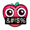 Strawberry Emoji emoji 🤬