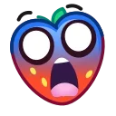 Strawberry Emoji emoji 😱