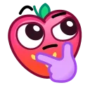 Strawberry Emoji emoji 🤔