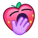 Емодзі Strawberry Emoji 🥱