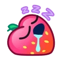 Strawberry Emoji emoji 😴