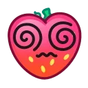 Эмодзи Strawberry Emoji 😵‍💫