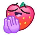 Эмодзи Strawberry Emoji 🙏