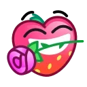 Емодзі Strawberry Emoji 🌹