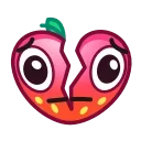 Эмодзи Strawberry Emoji 💔