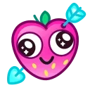 Strawberry Emoji emoji 💘