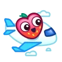 Емодзі Strawberry Emoji ✈️