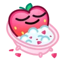 Емодзі Strawberry Emoji 🛀