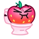 Strawberry Emoji emoji 🚽