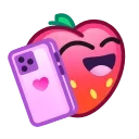 Эмодзи Strawberry Emoji 📞