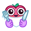 Strawberry Emoji emoji 🍴