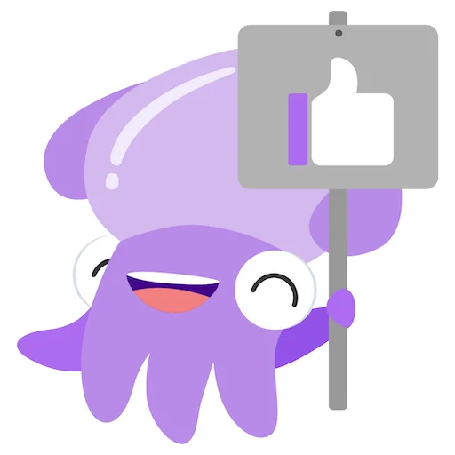 Telegram Sticker «Stubby the Squid» 👍