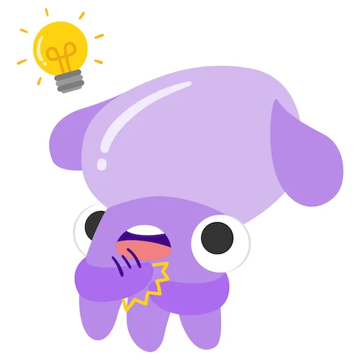 Stubby the Squid emoji 🤯