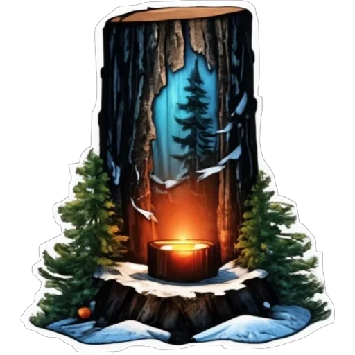 Telegram stiker «Stump» 🕯