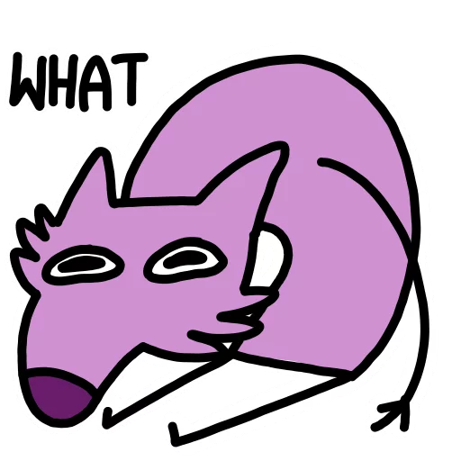 Stupid pink dog stiker 😟