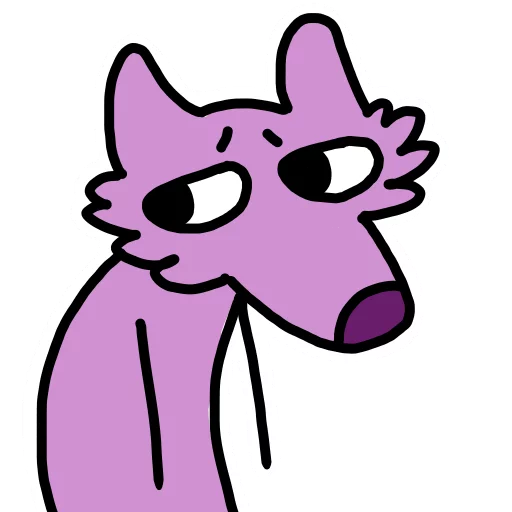 Эмодзи Stupid pink dog 😞