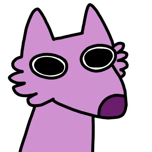 Telegram stiker «Stupid pink dog» 👁