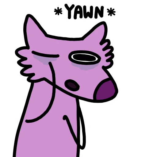 Telegram stiker «Stupid pink dog» ⭐️