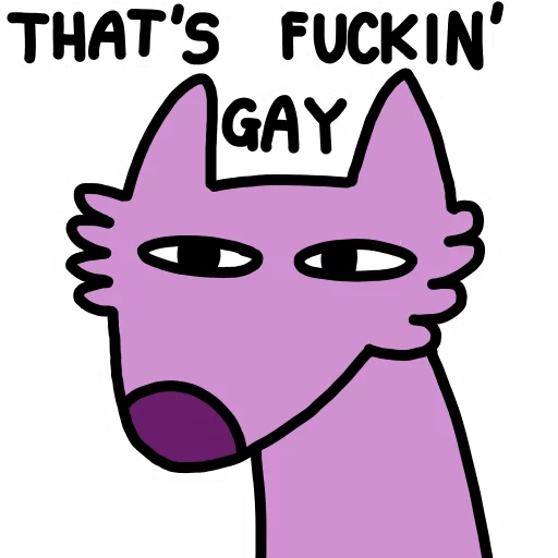 Telegram stiker «Stupid pink dog» 🌈