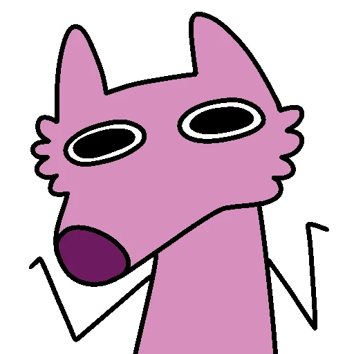 Stupid Pink Dog 2 emoji 🤷
