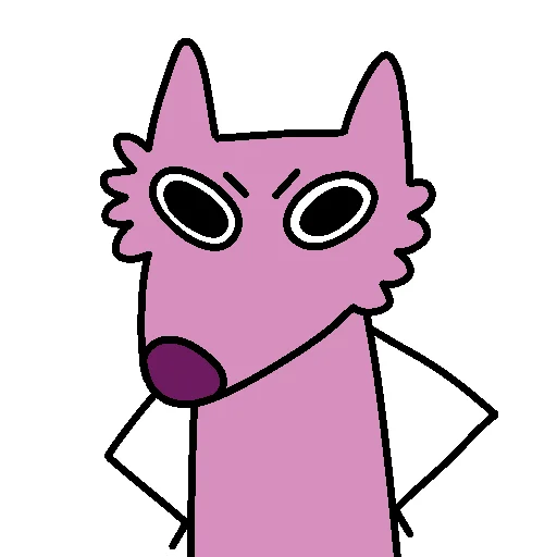 Стікер Stupid Pink Dog 2 😡
