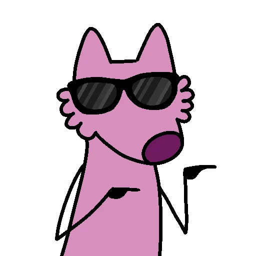 Стікер Stupid Pink Dog 2 😎