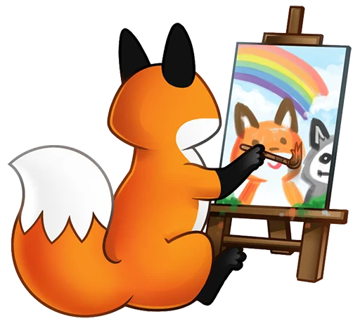 Telegram Sticker «Stupid Fox» ?