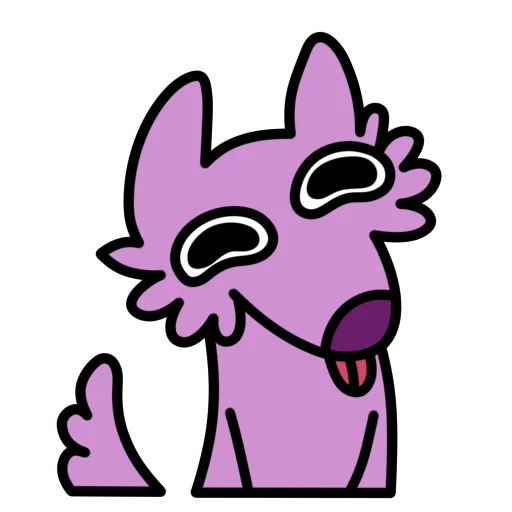 Глупый Фиолетовый Волк emoji 😊