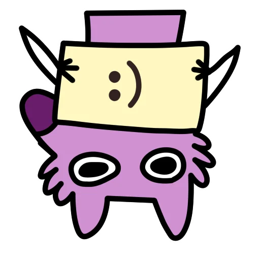 Глупый Фиолетовый Волк emoji 🙂