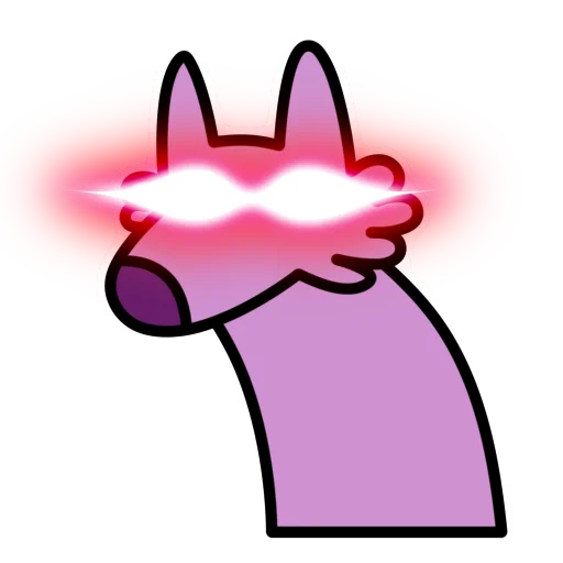 Глупый Фиолетовый Волк emoji 😡