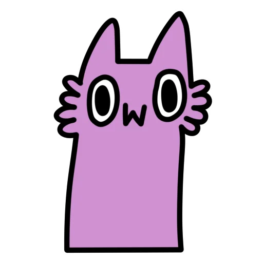 Telegram stiker «Глупый Фиолетовый Волк» 👀