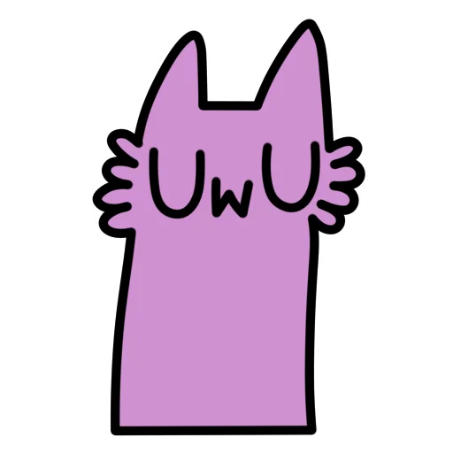 Глупый Фиолетовый Волк emoji 😌