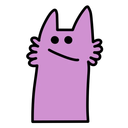 Стікер Telegram «Глупый Фиолетовый Волк» 😕