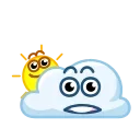 Sun and Cloud sticker 👋