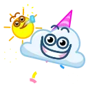 Sun and Cloud emoji 🥳