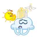 Sun and Cloud emoji 😇