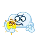 Солнышко и Облачко emoji 🤫