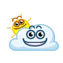 Солнышко и Облачко  emoji 🤨
