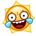 Емодзі Sun Emoji 🤣