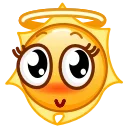 Емодзі Sun Emoji 😇