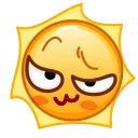 Sun Emoji emoji 😏
