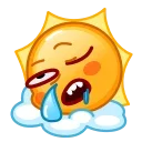 Емодзі Sun Emoji 😪